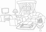 Coloring Furniture Pages Room Kids Dining Coloringtop sketch template