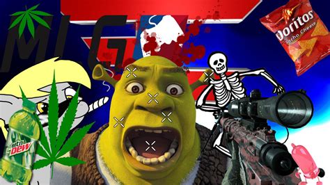 Download Shrek Dank Meme Wallpaper