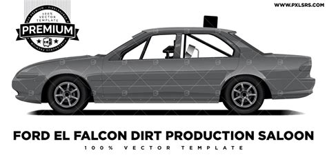 ford el falcon production sedan premium vector template pixelsaurus