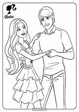 Barbie Pages Coloring Pdf Ken Print These Colouring sketch template
