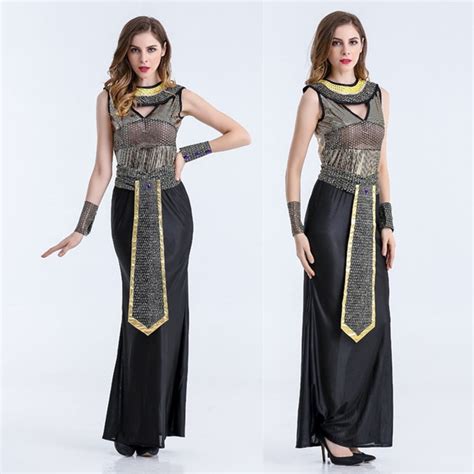 m xl new women glitter sequins egypt queen cleopatra costume adult