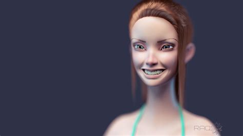 Artstation 3d Girl Character In Blender