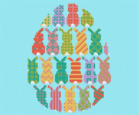 printable  easter cross stitch patterns