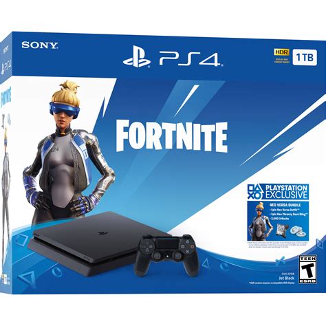 sony playstation  fortnite neo versa gaming console  bh