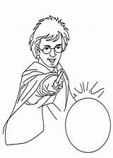 Potter Harry Coloring Crystal Ball Netart 24kb 840px Drawings Color sketch template