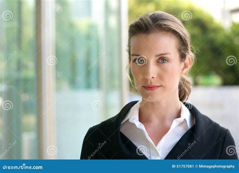attractive business woman   face expression stock image