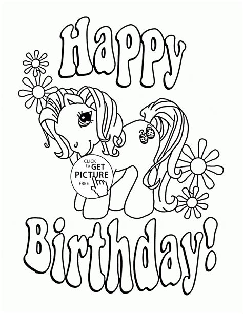 happy birthday girl coloring pages  getcoloringscom  printable