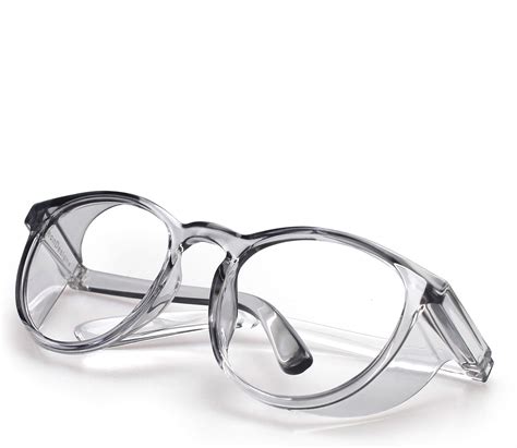Leondesigns Anti Fog Stylish Round Safety Glasses Side Shields Uv Eye