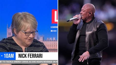 therese coffey s dr dre alarm interrupts interview