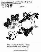 Kindergarten Health Printable Worksheets Healthy Worksheet Worksheeto Nutrition Preschool Snacks Via sketch template