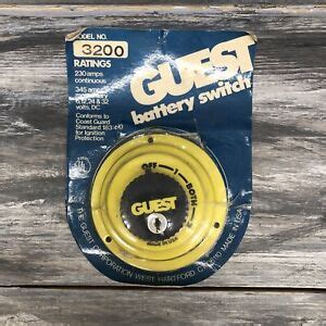 guest  battery switch  position marine boat ebay