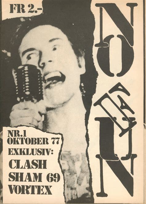 No Fun Fanzine Oktober 1977 Band Posters Music Poster Gig Posters