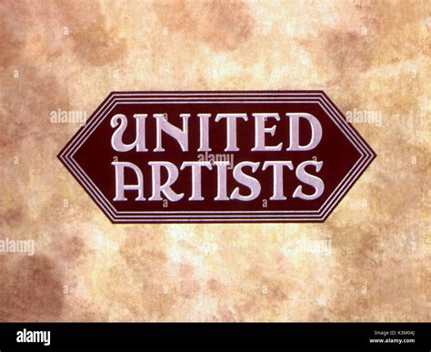 logo   united artists film company stock photo alamy