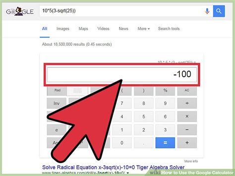 google calculator  steps  pictures