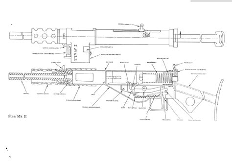 milsurps knowledge library blueprints   sten mkii complete