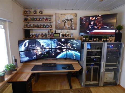 unique gaming desk computer setup ideas  game room design home office setup room setup