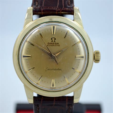 vintage omega seamaster  gold filled automatic cal  wristwatch hashtag  company