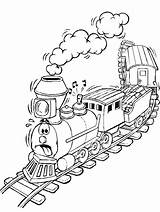 Polar Express Coloring Pages Train Kids sketch template