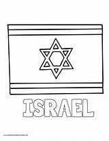 Israel Flag Coloring Pages Independence Preschool Activities History sketch template