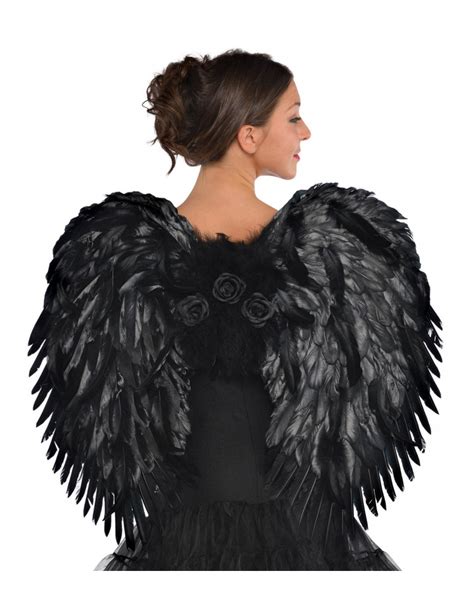 deluxe dark angel feather wings costume accessory