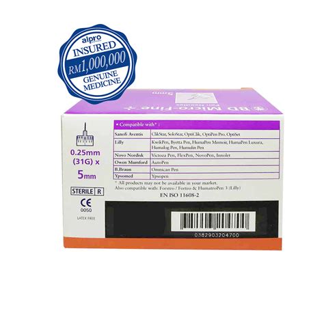 bd micro fine  needles  xmm  alpro pharmacy
