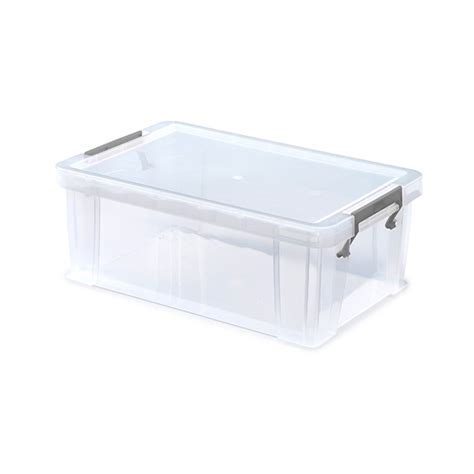 Clear 10 Litre Plastic Storage Boxes