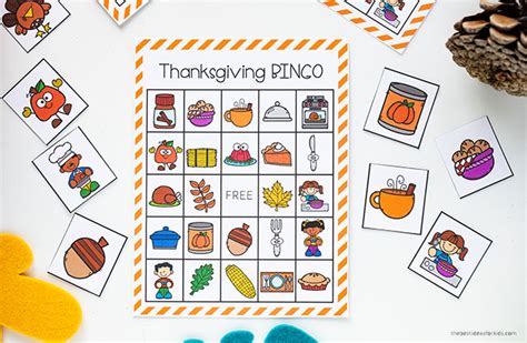 thanksgiving bingo  printable   ideas  kids