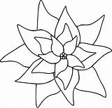 Poinsettia Clipart Christmas Clip Coloring Cliparts Outline Poinsettias Pattern Printable Pages Flower Patterns Color Digital Template Colouring Well Stamp Library sketch template
