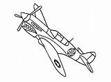Coloring Pages Airplane Jet Plane Easy Drawing Fighter Vintage Color Military Wwii Printable Aeroplane Kids Getdrawings Airplanes Getcolorings Architectures Aircrafts sketch template