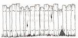 Fence Coloring Choose Board Old Clip Tree sketch template