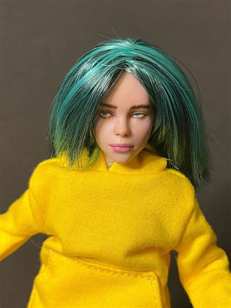 fashion doll repaint billie eilish bad guy etsy