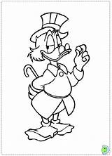 Scrooge Mcduck Coloring Pages Uncle Disney Dinokids Print Close sketch template