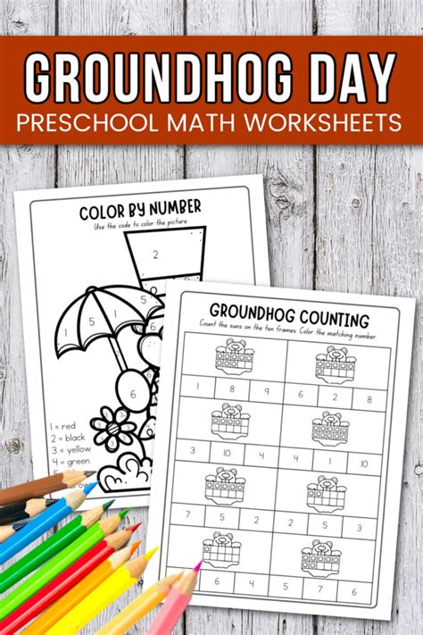 preschool groundhog day printables printable templates