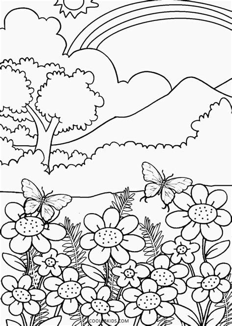 printable nature coloring pages  kids coolbkids