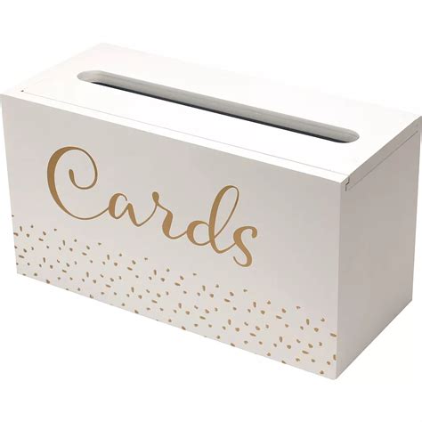 white card holder box      party city