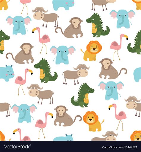 seamless cartoon pattern royalty  vector image