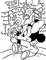 Coloring Minnie sketch template