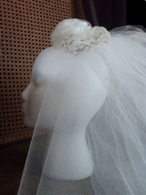 couture tiara  wedding veil vintage