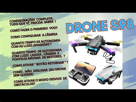 como configurar  drone  configuracoes completa teste camera autonomia youtube