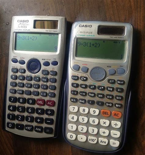 casio calculators showing  answers   input