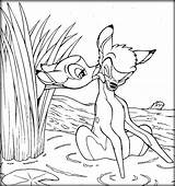 Bambi Coloring Pages Faline Getcolorings sketch template