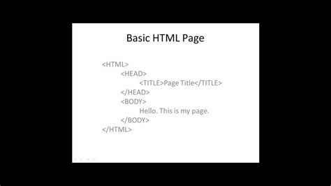 basic html tutorial youtube