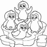 Coloring Penguins Pages Penguin Animals Surfnetkids Ice Cute Printable Drawing Colouring Sheets Antarctica Adult Winter Print sketch template