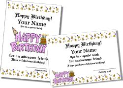printable birthday certificates