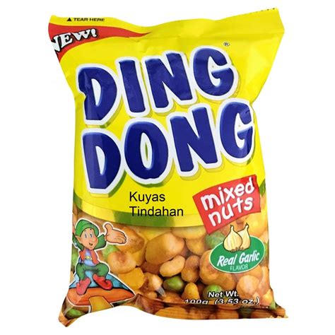 ding dong mixed nuts real garlic flavor 100g max 10 per order