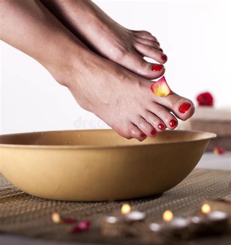 foot spa treatment stock photo image  massage medicine