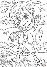 Werewolf Supercoloring sketch template