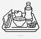Coloring Pages Drawing Meal Food Tray Clipart Drawings Pinclipart Paintingvalley sketch template