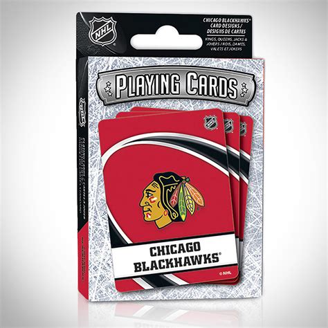 chicago blackhawks playing cards nhl limited edition rare  touch  modern
