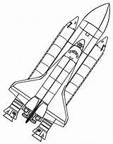Spaceship Shuttle Colorear Navette Kidsplaycolor Spatiale Ausmalen Transporte Transport sketch template